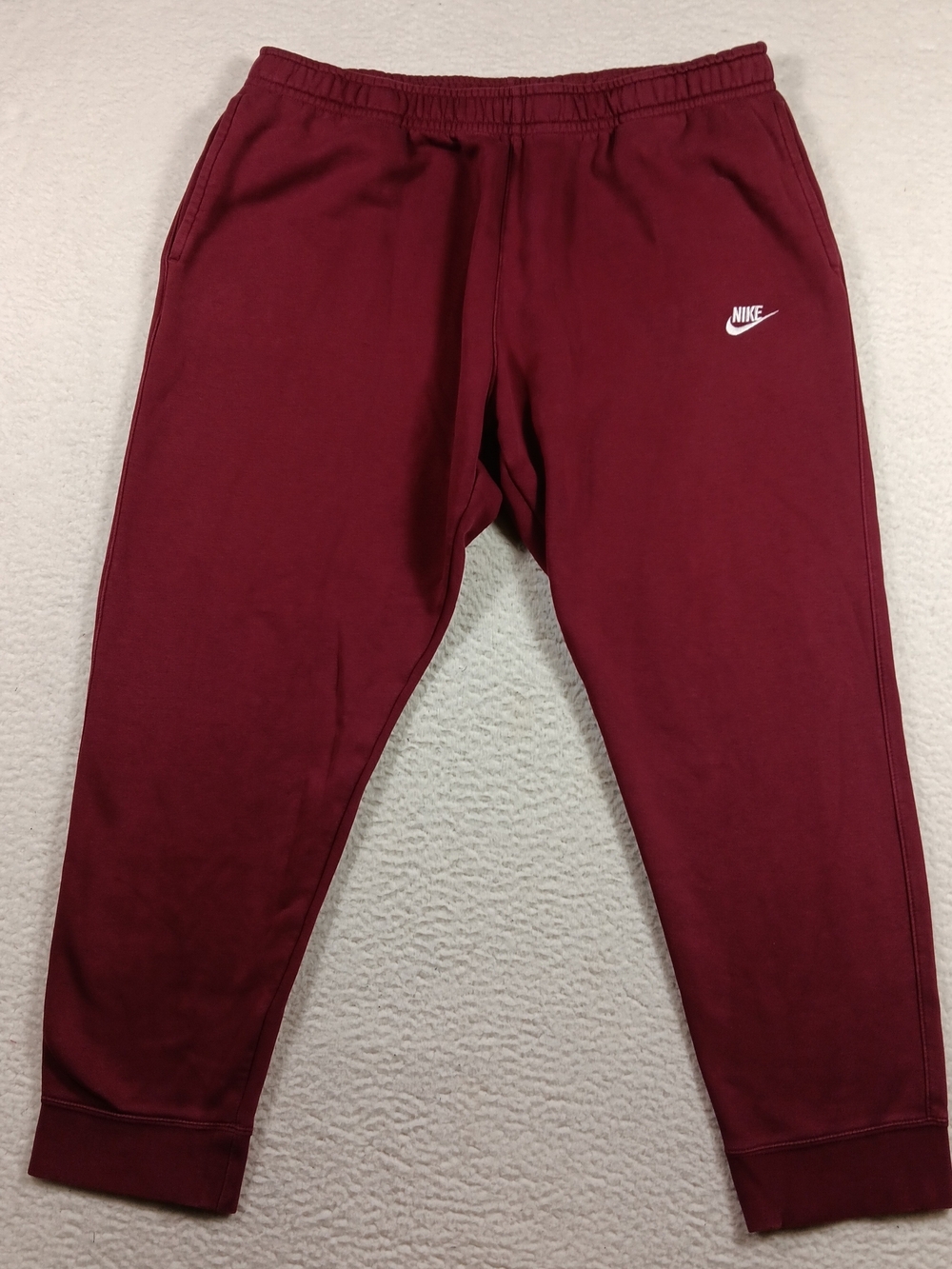 Nike NSW Club Fleece Joggers Mens 3XL Sangria Red Drawstring Gym Athleisure